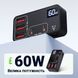 Сетевое зарядное устройство на 5 портов Addap WLX-H988B с быстрой зарядкой: 3×USB + 2×Type-C, 60W 0285 фото 6