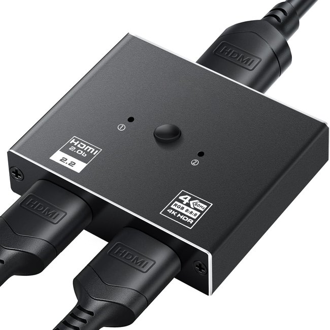 4K Bi-Direction HDMI перемикач/розгалужувач на 2 канали Addap HVS-04 | Двосторонній HDMI Світч 2в1 1095 фото
