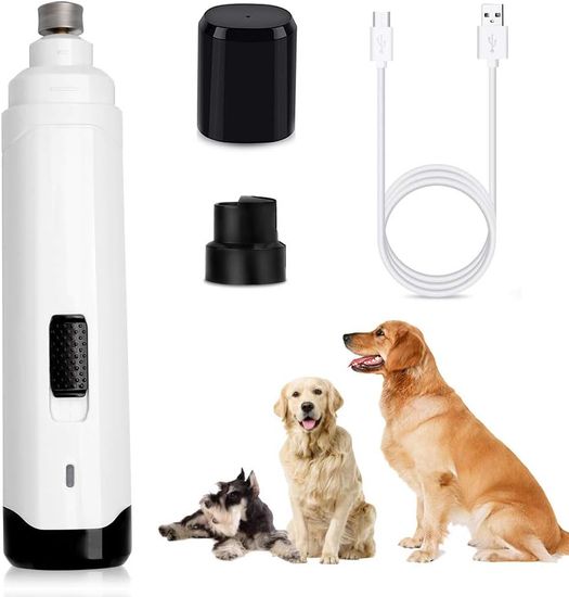 Гриндер для догляду за кігтями собак і кішок iPets NG10, електрична кігтеточка, white 7372 фото